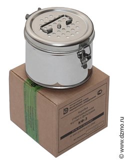 Коробка стерилизационная круглая с фильтрами КФ-3